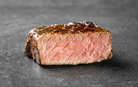 imagem da carne medium well rare conhecida por muitos ao ponto mas mal passada