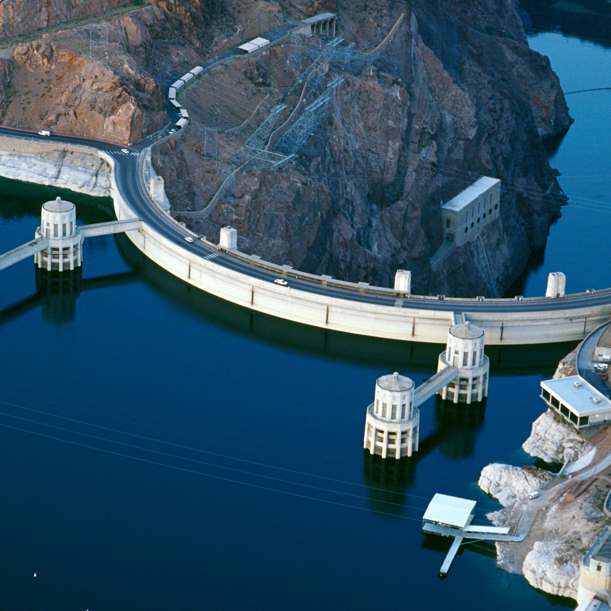 Represa hoover dam vista de cima