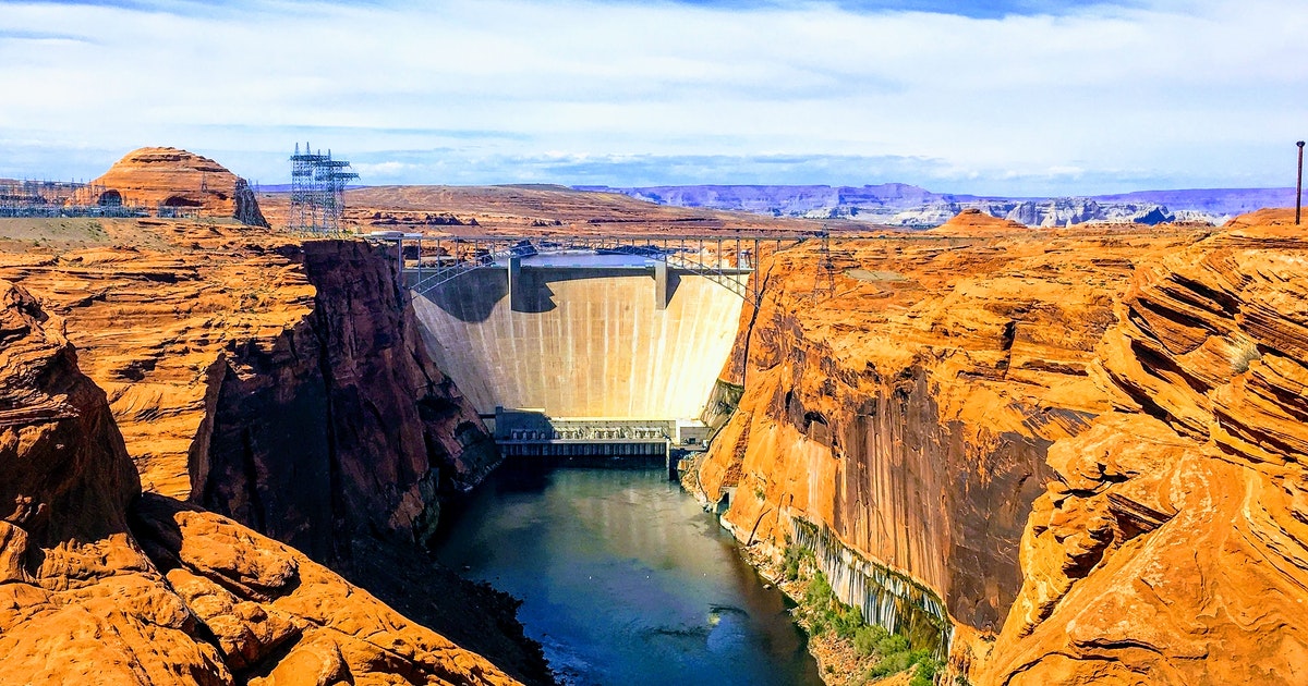 glen canyon dam conservancy barragem no rio Colorado e lake powell