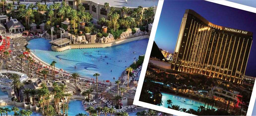 Praia do Mandalay Bay e linda