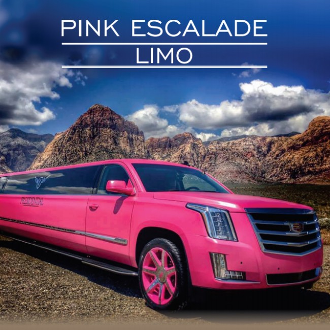 PINK ULTRA ESCALADE LIMO